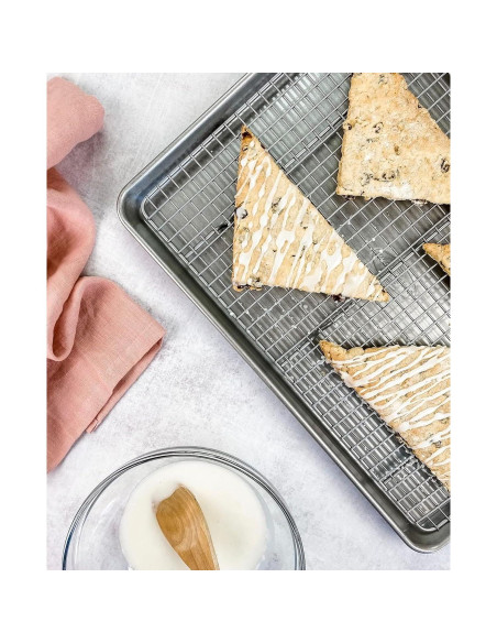 Bandeja para Hornear Extra Grande USA Pan 1607CR y Rejilla XL