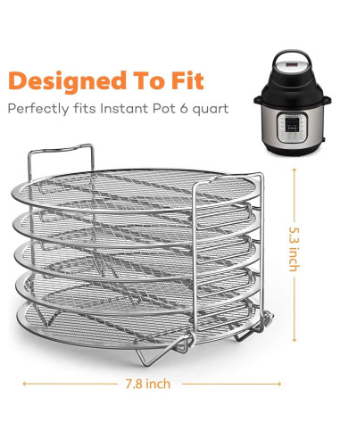 Soporte Deshidratador Goldlion Acero Inoxidable para Instant Pot 6 Qt