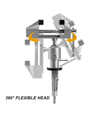 Prensa de Mesa Giratoria Fasmov 3" Ajustable 360 Aluminio