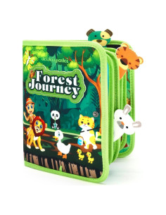 Libro Ocupado Montessori Kikiyaki Bosque 20 en 1 para Niños