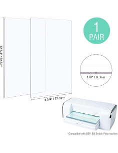 Almohadillas de Corte BAOFALI 2Pcs 32.4x22.4cm Policarbonato 2