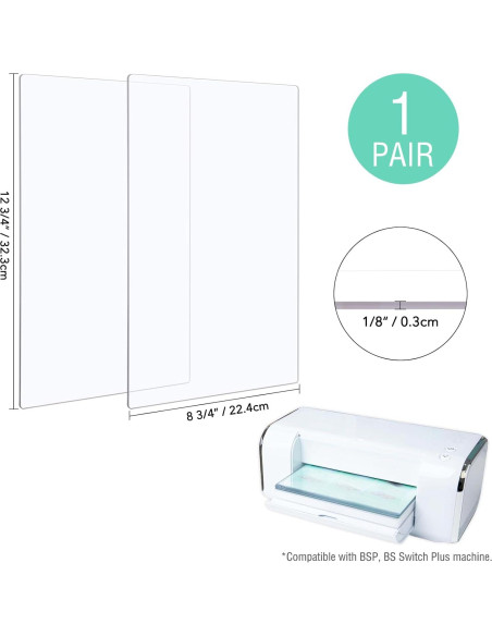 Almohadillas de Corte BAOFALI 2Pcs 32.4x22.4cm Policarbonato