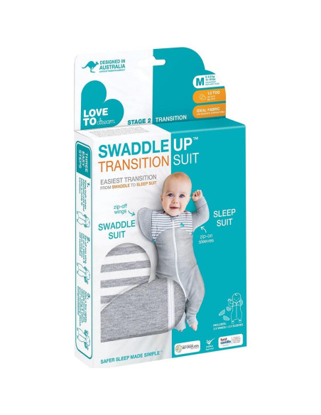 Love to Dream Swaddle UP Traje de Transición Gris Mediano 5.9-8.6 kg Love to Dream Swaddle UP Traje de Transición Gris Mediano 5.9-8.6 kg
