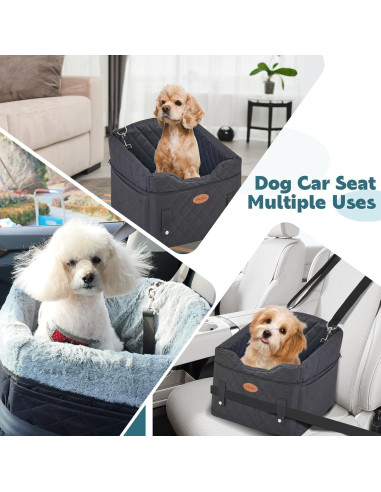 Asiento de Coche para Perros UWELL PETS Negro 46x43x46cm