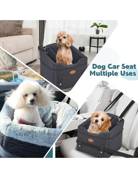 Asiento de Coche para Perros UWELL PETS Negro 46x43x46cm