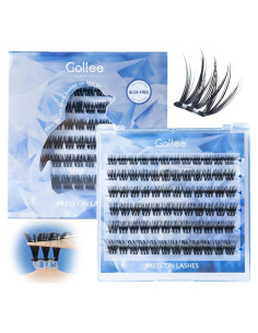 Grupos de Pestañas Autoadhesivas GOLLEE 6D Reutilizables