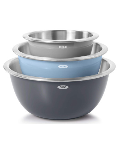 Set de 3 Cuencos Mezcladores OXO Good Grips Acero Inoxidable
