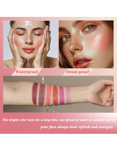 Bastón de Rubor en Crema Hunan Shimei 5.34 ml Rosa Suave