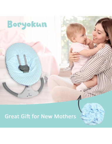 Funda para Asiento de Auto Bebé Boryokun Ajuste Universal Azul