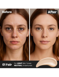 Corrector Líquido FV 5.03 ml Claro - Cobertura Completa y Resistente al Agua 2