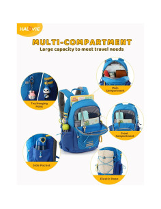 Mochila HALOVIE para Niños VENKI15 Azul 15L Ergonómica 2