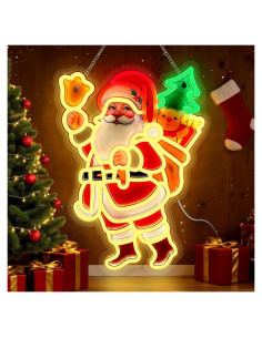 Luz de Neón LED Santa Claus 10 Brillos Ajustables USB