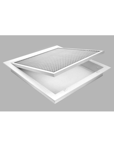 Filtro de Aire HVAC Premium 6x8" Aluminio Blanco Eggcrate