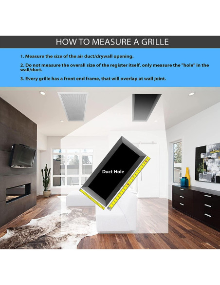 Filtro de Aire HVAC Premium 6x8" Aluminio Blanco Eggcrate