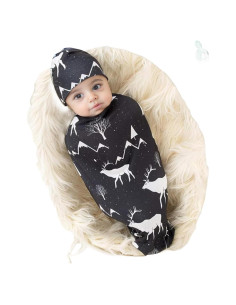Manta de Envuelo para Recién Nacido Galabloomer con Gorro
