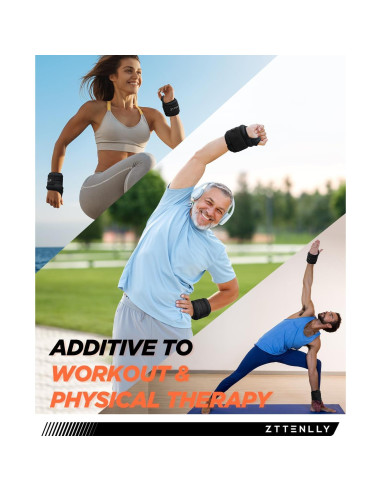 Pesas de Muñeca Ajustables ZTTENLLY 0.45kg - 1lb x 2