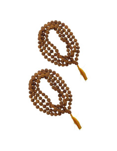 Mala de Rudraksha 108+1 Cuentas NAISHA 8 mm para Meditación