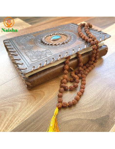 Mala de Rudraksha 108+1 Cuentas NAISHA 8 mm para Meditación 2