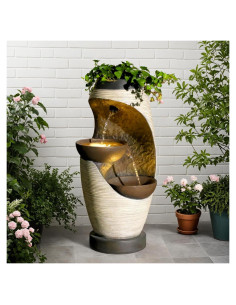 Fuente de Jardín Exterior Bumilgar 70.96 cm 2 Niveles LED