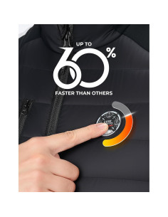Chaleco Térmico Calentado KEMIMOTO para Hombres y Mujeres - Negro 2
