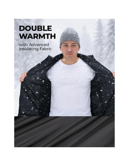 Chaleco Térmico Calentado KEMIMOTO para Hombres y Mujeres - Negro