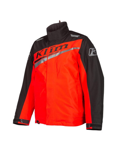 Chaqueta de Nieve KLIM Kaos Hombre 3X Grande Negro-Rojo