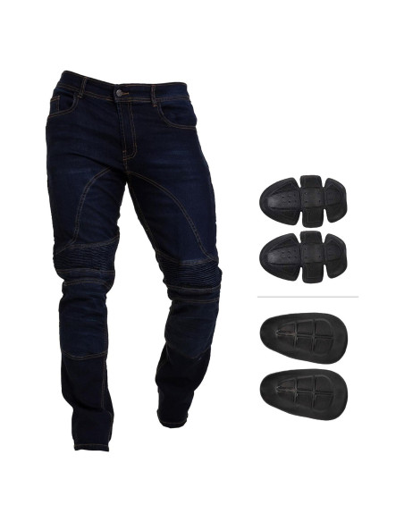 Pantalones de Motocicleta Juicy Trendz con Almohadillas 36W x 86L