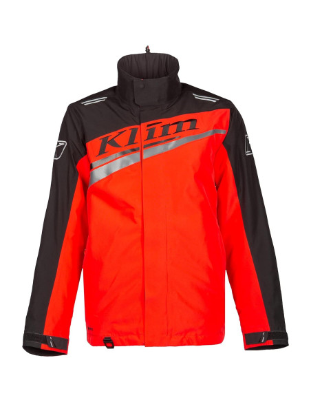 Chaqueta de Nieve KLIM Kaos Hombre 3X Grande Negro-Rojo