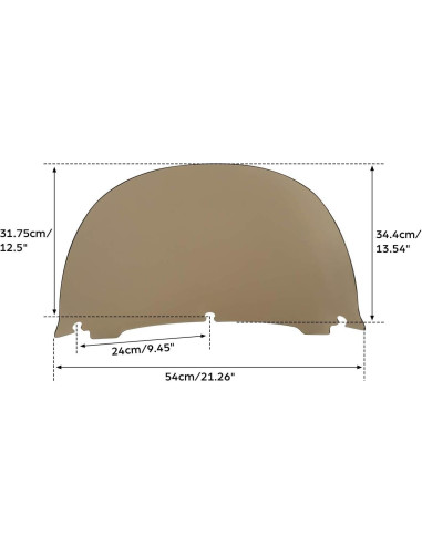 Parabrisas TCT-MOTORPARTS para Harley Touring 2014-2023