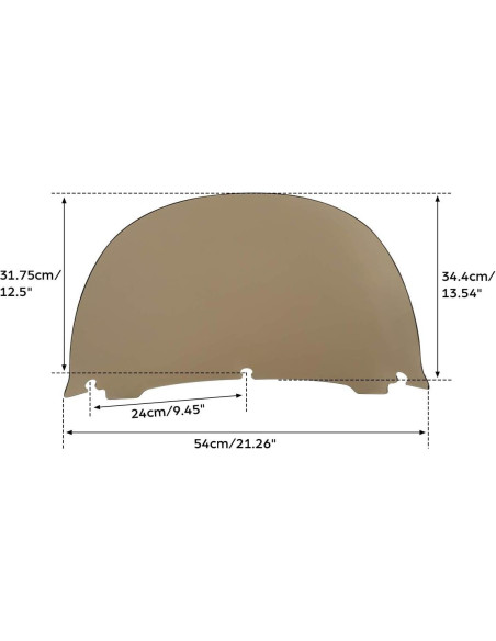 Parabrisas TCT-MOTORPARTS para Harley Touring 2014-2023