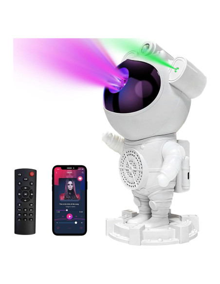 Proyector Galáctico Astronauta MEIBEST con Bluetooth y Ruido Blanco