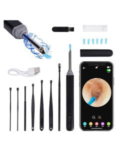 Otoscopio Inalámbrico 1080 HD Xinghuo con Luz LED y Punta de Silicona