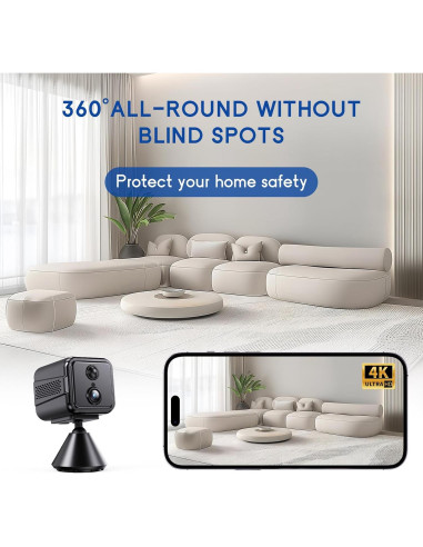 Cámara de Seguridad Inalámbrica Vegoran TQ95 1080P WiFi Interior