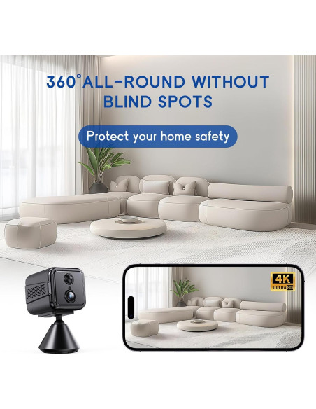 Cámara de Seguridad Inalámbrica Vegoran TQ95 1080P WiFi Interior