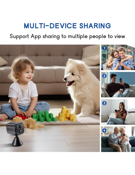 Cámara de Seguridad Inalámbrica Vegoran TQ95 1080P WiFi Interior