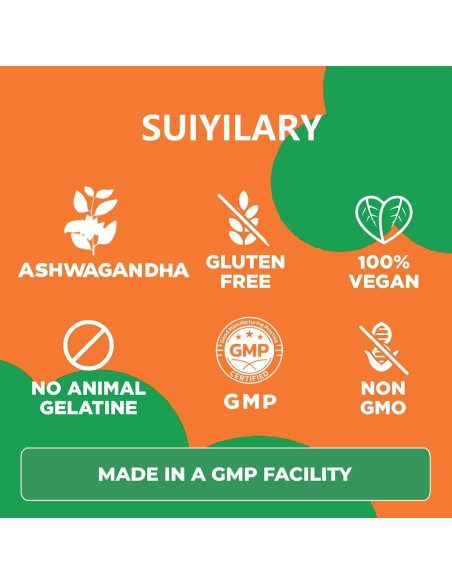 Gomitas de Ashwagandha 3000mg Suiyilary - 60 Unidades Sabor Fresa