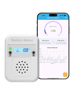 Detector de Radón WiFi Toolhome BG-014, Monitoreo en Tiempo Real