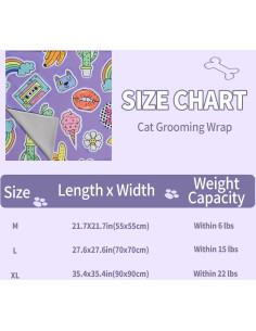 Envoltura Autoadhesiva para Aseo de Gatos BAYFUN 70x70cm 2