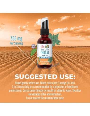 Spray Orgánico para la Garganta MaryRuth 30 ml | 4 Hierbas