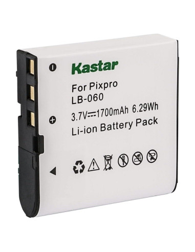 Batería de Reemplazo Kastar LB-060 para Cámaras Kodak y Minolta