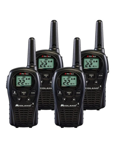 Radios de Dos Vías Midland LXT500VP3 - Paquete de 4