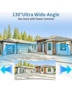 Cámara de Seguridad Inalámbrica OHWOAI 130 Gran Angular con Audio 2