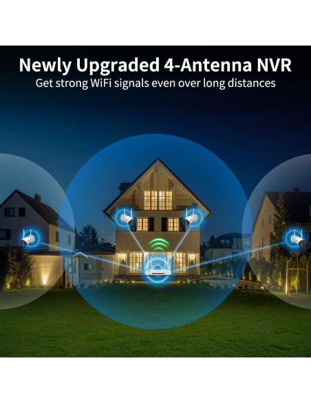 Cámara de Seguridad Inalámbrica OHWOAI 130 Gran Angular con Audio