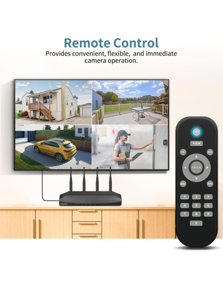 Cámara de Seguridad Inalámbrica OHWOAI 130 Gran Angular con Audio