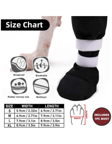 Bota de Recuperación para Perros ETIAL XL Antideslizante