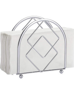 Soporte Vertical para Servilletas LEACHUTT Plata 16x6x15 cm 2