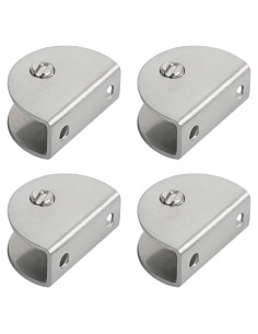 Soporte de Estante de Vidrio Aopin, Acero Inoxidable 4 Pcs