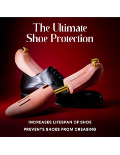 Zapatos de Madera de Cedro Royal Heritage - Paquete de 2 - Talla 7-8.5 2