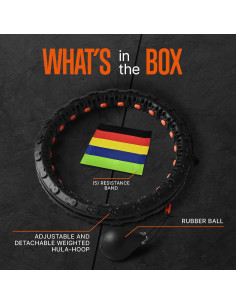 Aro Hula Ponderado SQUATZ con 5 Bandas de Resistencia 2