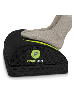 Reposapiés Ajustable ErgoFoam Negro - Diseño Ortopédico 44x30cm